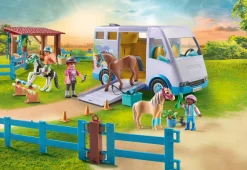 Playmobil horse of waterfall 71493  trasporto cavalli e stalla per bambini dai 4 anni> Mondi Immaginari