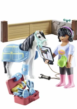 Playmobil horse of waterfall 71497  veterinaria dei cavalli per bambini dai 4 anni><noscript><img width=