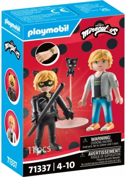 Playmobil miraculous 71337: adrien & chat noir per bambini dai 4 anni> Mondi Immaginari