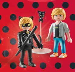 Playmobil miraculous 71337: adrien & chat noir per bambini dai 4 anni> Mondi Immaginari