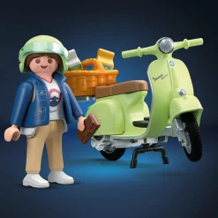 Playmobil vespa 1969 verde chiaro – scooter retro per bambini di 4 anni in su> Mondi Immaginari