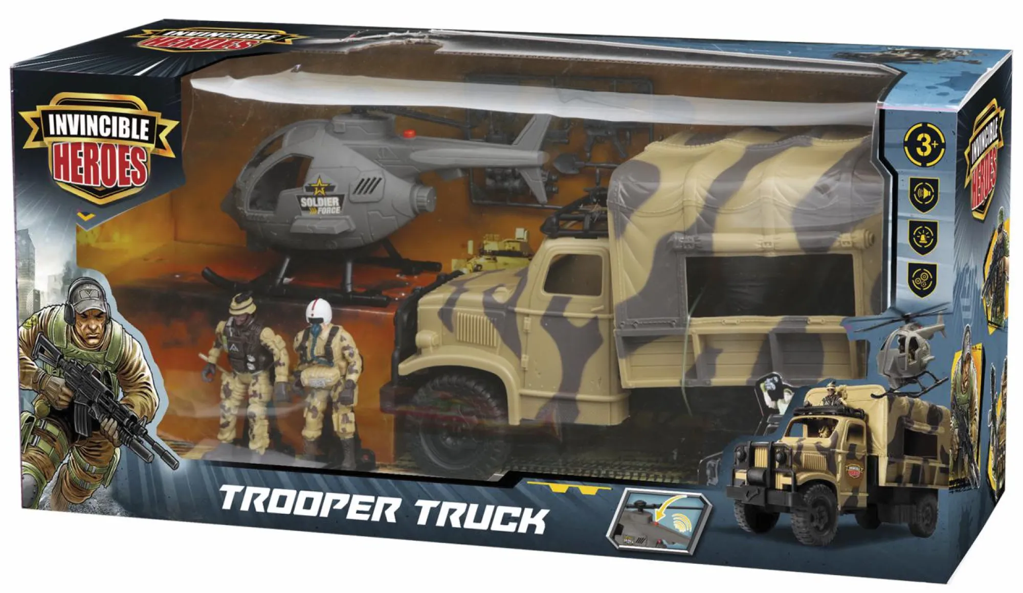 INVINCIBLE HEROES Playset esercito> Action Figures