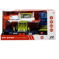 MOTOR & CO. Playset formula 1 con piste e montacarichi – pit stop funzionale per macchinine – motor&co><noscript><img width=