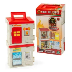GIOCHI PREZIOSI Playset stazione dei vigili del fuoco – 2 piani personalizzabili con personaggio articolato> Action Figures