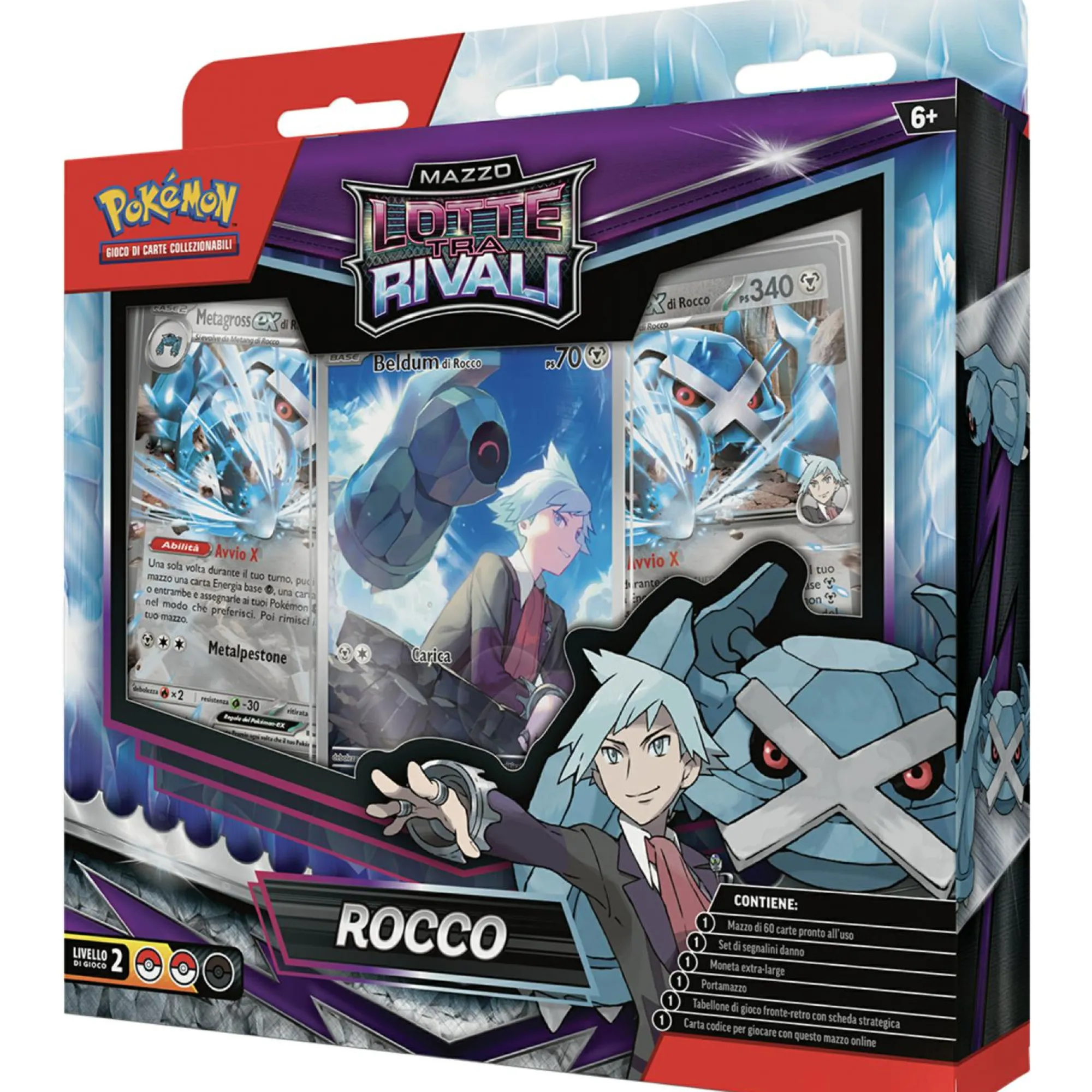 POKEMON mazzo singolo assortito lotte tra rivali: mary vs rocco> Giochi Di Carte