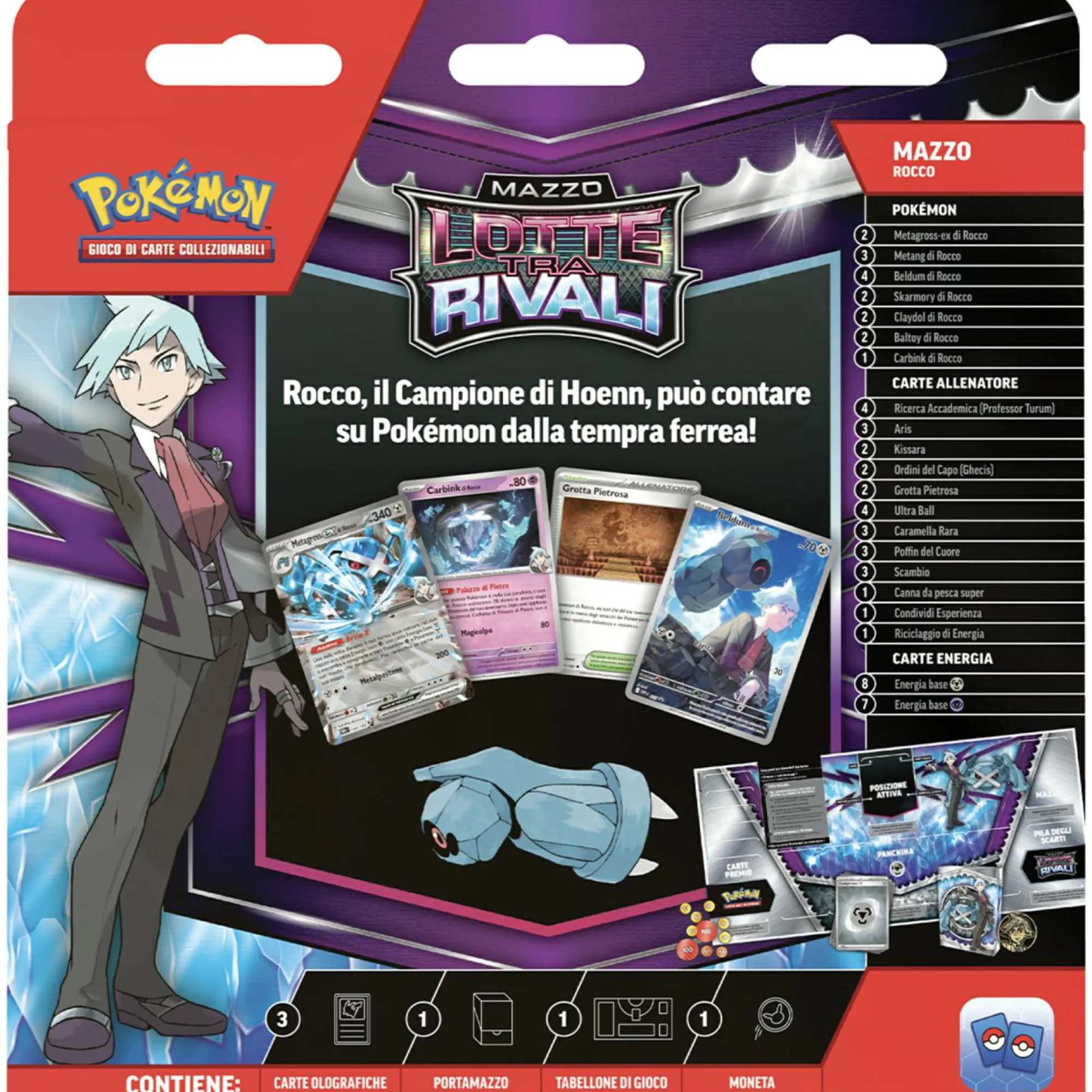 POKEMON mazzo singolo assortito lotte tra rivali: mary vs rocco> Giochi Di Carte