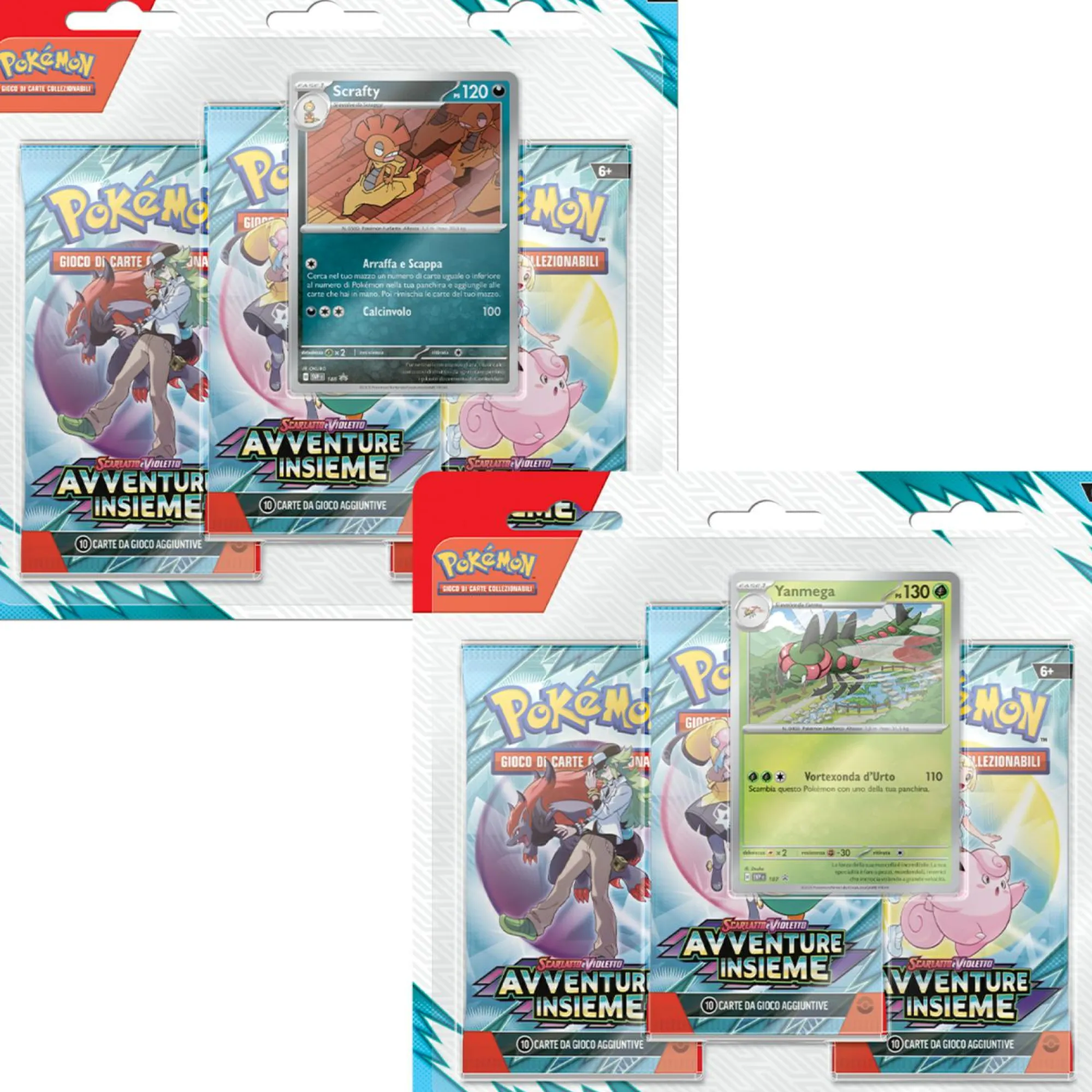 POKEMON Pokémon confezione da tre buste dell’espansione scarlatto e violetto – avventure insieme> Giochi Di Carte