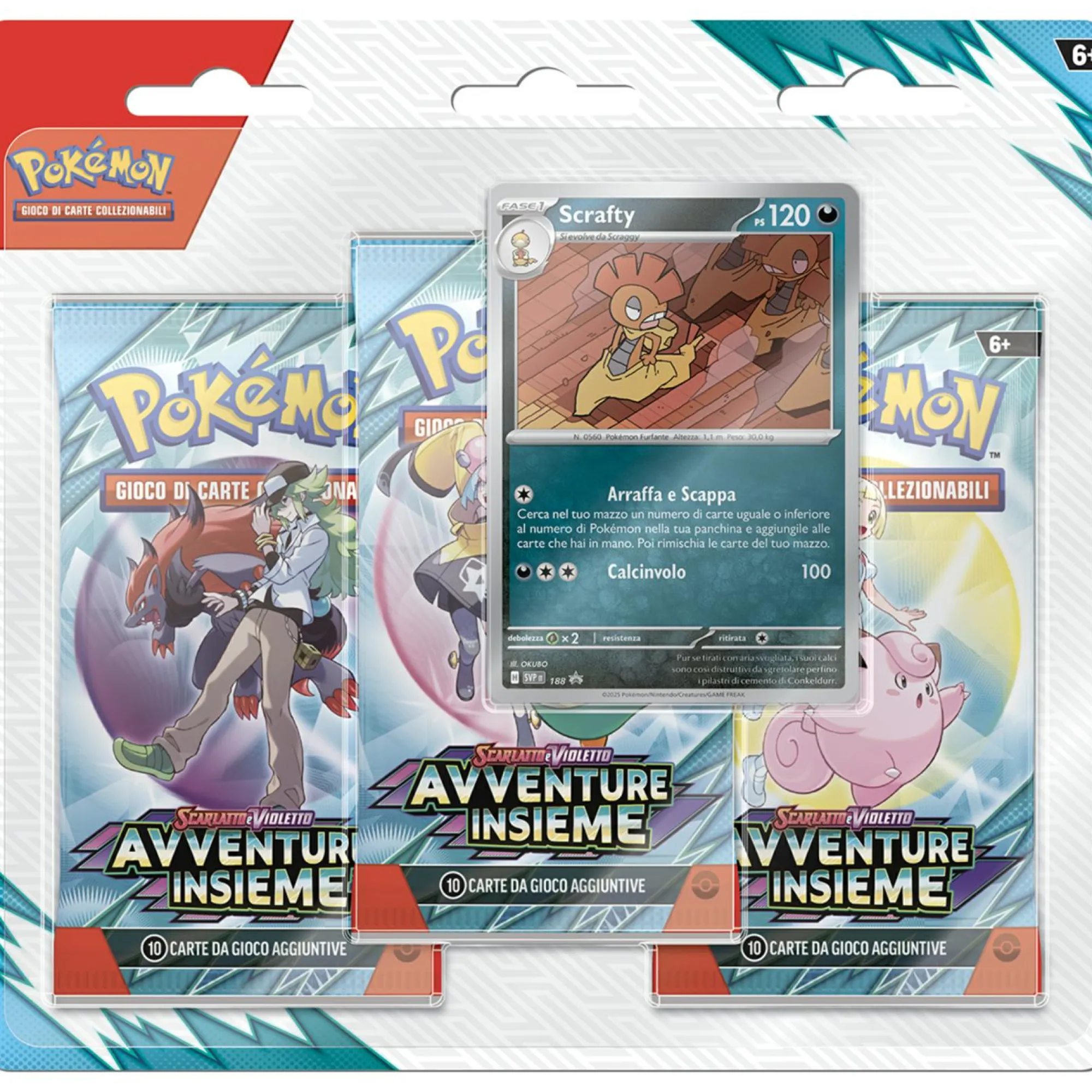 POKEMON Pokémon confezione da tre buste dell’espansione scarlatto e violetto – avventure insieme> Giochi Di Carte