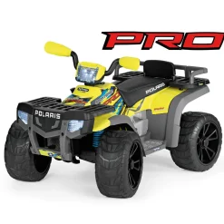 Peg Perego Polaris sportsman pro citrus – -  l’emozione di guidare un quad elettrico con prestazioni di alto livello su tutti i terreni. ruote gommate e 2 motori silenziosi con una potenza di ben 840w. 6 anni +.> Cavalcabili Elettrici