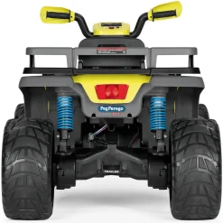 Peg Perego Polaris sportsman pro citrus – -  l’emozione di guidare un quad elettrico con prestazioni di alto livello su tutti i terreni. ruote gommate e 2 motori silenziosi con una potenza di ben 840w. 6 anni +.><noscript><img width=