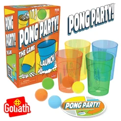 Pong party – divertente gioco da fare in famiglia o con gli amici – a partire da 8 anni – 50 sfide da risolvere da soli o in squadra – gioco di abilità con palline da ping pong – da 2 a 4 giocatori.> Giochi Da Tavolo Per Adulti E Carte Collezionabili|Giochi In Scatola Per Famiglia