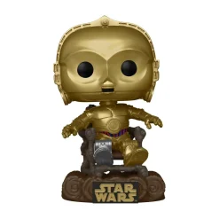FUNKO POP! Pop star wars: rotj 40th- c3p0 in chair> Funko Da Collezione|Action Figures