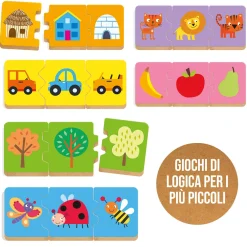 HEADU Prime associazioni – ganci didattici per allenare la logica e classificare – 12m+ –> Primi Apprendimenti