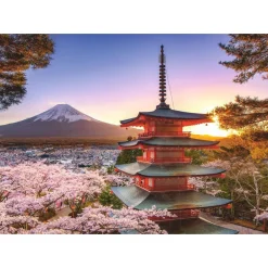 RAVENSBURGER Puzzle 1000 pezzi ciliegi in fiore monte fuji – puzzle per adulti> Puzzle 1000 Pezzi