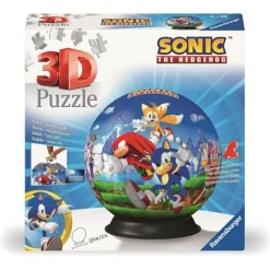 Sonic Puzzle 3d – puzzle-ball the hedgehog – 72 pezzi – diametro 12,9 cm – bambini 6+ anni – ravensburger> Puzzle 3D