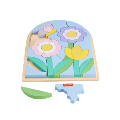 FISHER-PRICE Puzzle di fiori in legno – 37 blocchi sagomati – wood> Puzzle In Legno