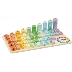 WOOD 'N' PLAY Puzzle educativo numeri e alfabeto – 18m+ – wood “n” play> Giochi Di Imitazione In Legno