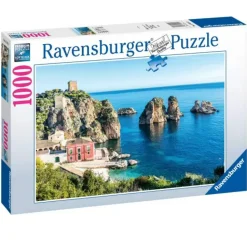 RAVENSBURGER Puzzle 1000 pezzi faraglioni di scopello – puzzle per adulti> Puzzle 1000 Pezzi