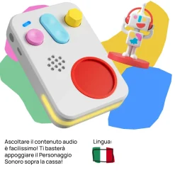 FABA Raccontastorie interattivo +, cassa audio con personaggio sonoro me> Raccontastorie