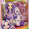 Rainbow High fashion doll con slime & cucciolo – violet (viola) – bambola scintillante da 28 cm con slime, animale magico e accessori alla moda> Fashion Dolls