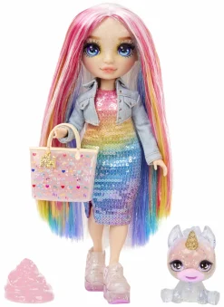 Rainbow High fashion doll con slime & cucciolo – amaya (arcobaleno) – bambola scintillante da 28 cm con slime, animale magico e accessori alla moda><noscript><img width=