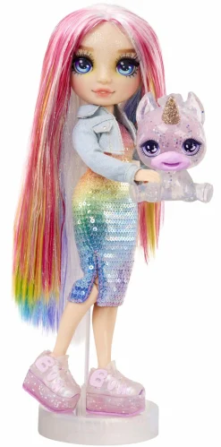 Rainbow High fashion doll con slime & cucciolo – amaya (arcobaleno) – bambola scintillante da 28 cm con slime, animale magico e accessori alla moda><noscript><img width=