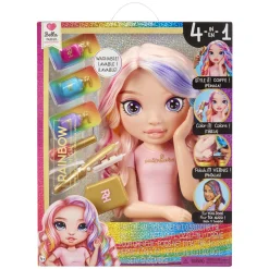 Rainbow High styling head – bella! set gioco 4-in-1 con creme per capelli lavabili, smalto per unghie e accessori per colorare> Fashion Dolls