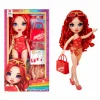 Rainbow High swim & style – ruby (rossa) – bambola da 28 cm con confezione scintillante e oltre 10 outfit – costume da bagno rimovibile, sandali, accessori divertenti> Fashion Dolls