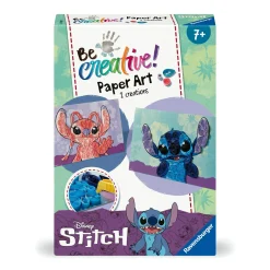 Disney Ravensburger – be creative: paper art stich, bricolage 7+> Kit Artistici E Pittura