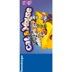 RAVENSBURGER – cat&mouse, gioco da tavolo per tutta la famiglia, 2-4 giocatori, idea regalo per bambino e bambina 4+ anni, edizione in italiano><noscript><img width=