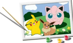 RAVENSBURGER – creart serie d: pokémon classics, kit per dipingere con i numeri, gioco creativo per bambini 7+ anni> Kit Artistici E Pittura