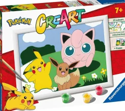 RAVENSBURGER – creart serie d: pokémon classics, kit per dipingere con i numeri, gioco creativo per bambini 7+ anni><noscript><img width=