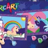 RAVENSBURGER – creart serie junior, unicorni, kit dipingere con i numeri, contiene 2 tavole prestampate, pennello, colori, gioco creativo per maschi e femmine dai 5+ anni di età> Kit Artistici E Pittura