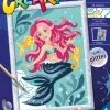 DISNEY PRINCESS Ravensburger – creart serie d: sirenetta, kit per dipingere con i numeri, gioco creativo per bambini 7+ anni> Kit Artistici E Pittura