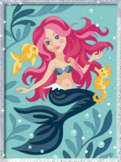 DISNEY PRINCESS Ravensburger – creart serie d: sirenetta, kit per dipingere con i numeri, gioco creativo per bambini 7+ anni><noscript><img width=