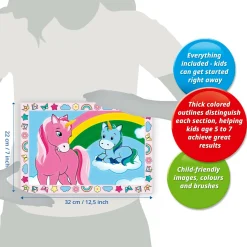 RAVENSBURGER  – creart serie junior, mostriciattoli, kit dipingere con i numeri, gioco creativo per maschi e femmine dai 5+ anni di età><noscript><img width=