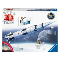 RAVENSBURGER – 3d puzzle apollo saturn v rocket, razzo spaziale, 440 pezzi, 8+ anni> Puzzle Per Adulti|Puzzle 3D