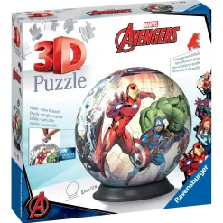 RAVENSBURGER – 3d puzzle avengers, puzzle ball, 72 pezzi, 6+ anni> Puzzle Per Adulti|Puzzle 3D