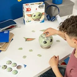 RAVENSBURGER 3D PUZZLE Ravensburger – 3d puzzle grogu con le orecchie, 72 pezzi, 6+ anni><noscript><img width=