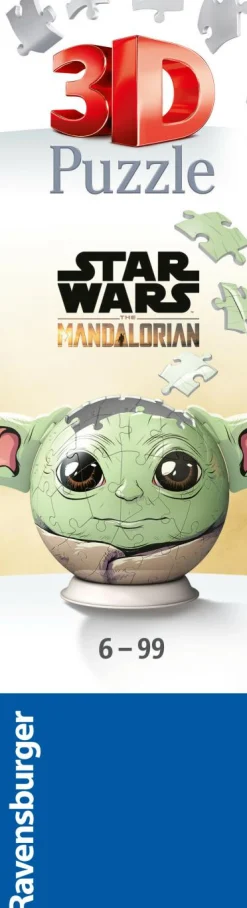 RAVENSBURGER 3D PUZZLE Ravensburger – 3d puzzle grogu con le orecchie, 72 pezzi, 6+ anni><noscript><img width=