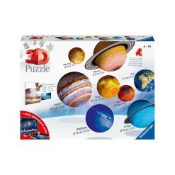 RAVENSBURGER – 3d puzzle il sistema planetario, 540 pezzi, 6+ anni> Puzzle Per Adulti|Puzzle 3D