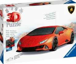 RAVENSBURGER – 3d puzzle lamborghini huracán evo arancione, 108 pezzi, 8+ anni> Puzzle Per Adulti|Puzzle 3D