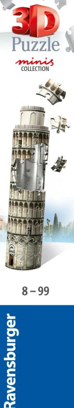 RAVENSBURGER – 3d puzzle mini torre di pisa, 54 pezzi, 8 anni> Puzzle Per Adulti|Puzzle 3D