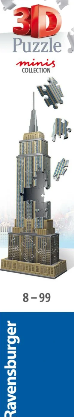 RAVENSBURGER – 3d puzzle mini empire state building, 54 pezzi, 8 anni> Puzzle Per Adulti|Puzzle 3D
