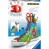 RAVENSBURGER – 3d puzzle portapenne sneaker super mario edition, 108 pezzi, 8+ anni> Puzzle Per Adulti|Puzzle 3D