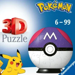 RAVENSBURGER – 3d puzzle pokémon masterball viola, 54 pezzi, 6+ anni><noscript><img width=