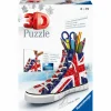 RAVENSBURGER – 3d puzzle portapenne sneaker union jack edition, 108 pezzi, 8+ anni> Puzzle Per Adulti|Puzzle 3D