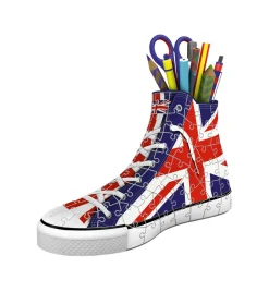 RAVENSBURGER – 3d puzzle portapenne sneaker union jack edition, 108 pezzi, 8+ anni><noscript><img width=