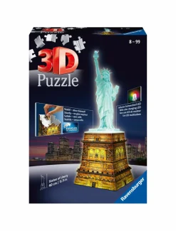 RAVENSBURGER – 3d puzzle statua della liberta’ night edition, londra, 216 pezzi, 10+ anni> Puzzle Per Adulti|Puzzle 3D