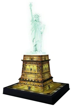 RAVENSBURGER – 3d puzzle statua della liberta’ night edition, londra, 216 pezzi, 10+ anni> Puzzle Per Adulti|Puzzle 3D